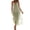 Sage, variant on Women's Tiered Halter Neck Cami Dress with Ruching and Lined Bodice 95% Polyester and 5% Spandex for Daytime Events