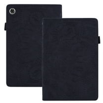 Tarise Galaxy Tab A8 10.5 inch Case, Embossed PU Leather Shockproof Folio Stand Shell Pen Holder Slim Cover Case for Samsung Galaxy Tab A8 10.5" Tablet 2022 Model SM-X200 X205 X207, Black