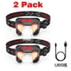 thumbnail image 2 of Linterna frontal LED, lámpara con sensor de movimiento súper brillante, lúmenes, 6 modos, linternas frontales recargables por USB, antorcha impermeable, camping, senderismo, pesca, trabajo, 2 of 5