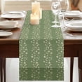 thumbnail image 3 of Table Runners 108 Inches Long Dress Scarves, Sage Green Floral Farmhouse Coffee/Dining/Kitchen Table Runner for Living Room, Spring Flowers 13x108 Inch, 3 of 9