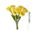 thumbnail image 3 of Ramo de seda artificial,juego de 7 piezas,flores artificiales para fotografía de bodas,arreglo floral realista para jarrón,flores artificiales para sala de estar u oficina., 3 of 7