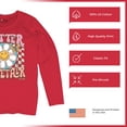 thumbnail image 6 of Better Together Women's Long Sleeve T-shirt Vintage Retro Boho Style 70s Floral Vibe Hippie Peace Love Friendship Bohemian, 6 of 7