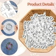 thumbnail image 3 of Water Soluble Embroidery Patterns for Beginners 4 Sheets with 94 Patterns Wash Away Embroidery Pattern Stabilizer for Hand Sewing Lover Women Adults (Alphabet Floral Wreath), 3 of 9