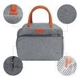 thumbnail image 3 of Unique Bargains Insulated Bag Lunch Bag Cooler Bag for Work Office Gray, 3 of 6