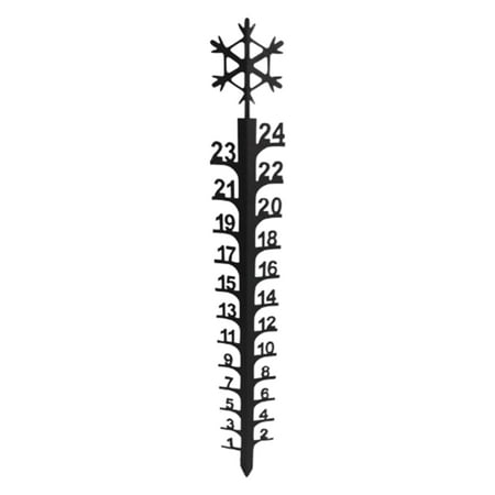 

24inch For Yard Outdoor Decoration Snow Gauge Measuring Tool Lawn Ground Stake