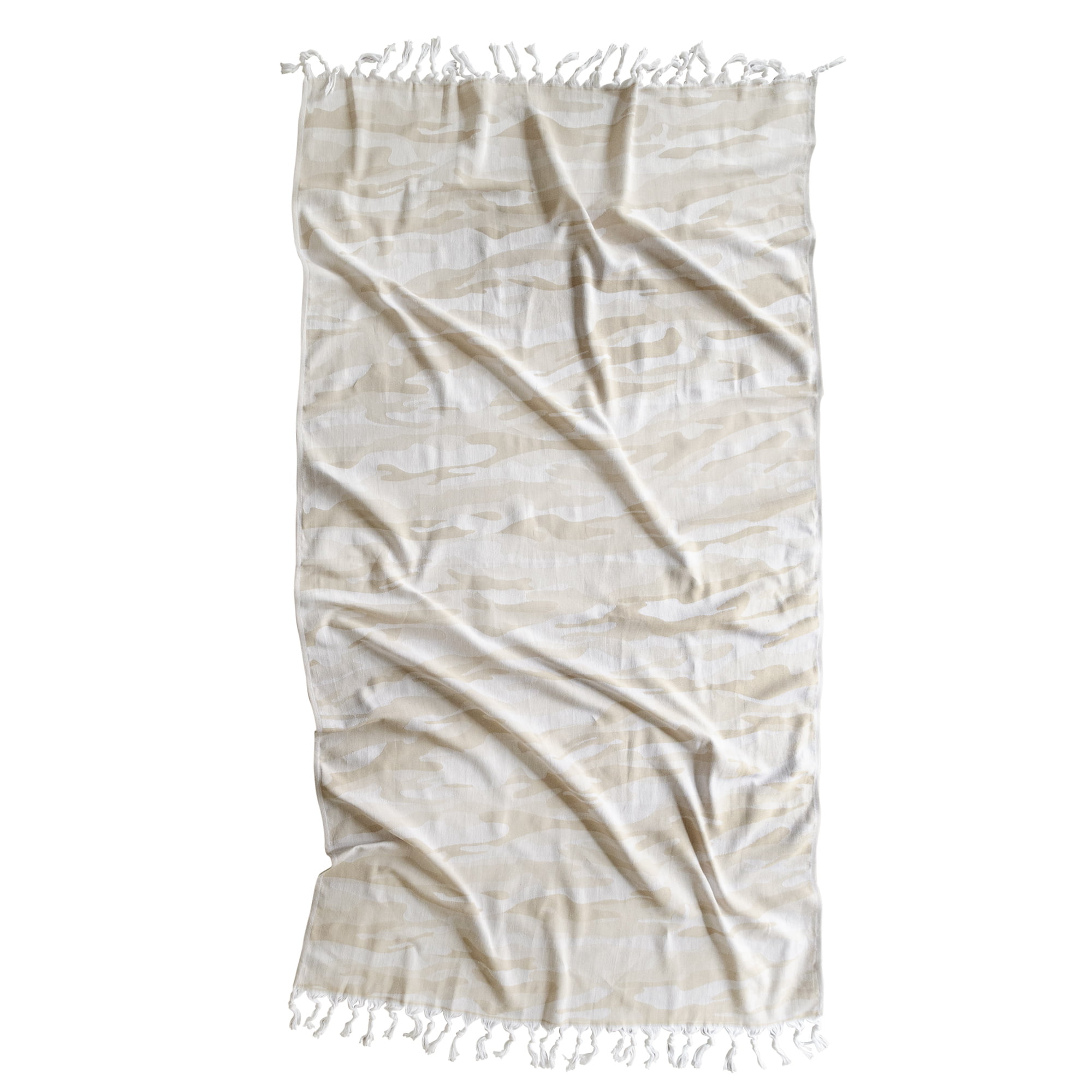 Brielle Home Camo 100% Cotton Turkish Peshtemal Towel 