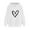 White, variant on AherBiu Sweatshirt Hoodies for Women Heart Printed Casual Loose Pullover Long Sleeve Tops with Pockets