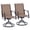 Brown, variant on Patio Swivel Chairs Set of 2,Outdoor 360° Swivel Rocker Dining Chairs,Metal Armchair All Weather Resistant for Patio,Backyard,Balcony