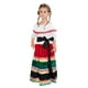 thumbnail image 2 of Lucakuins Disfraz de Halloween para niñas, vestido tradicional mexicano con cinturón y linda diadema para fiesta de niños pequeños, traje de cosplay Lucakuins  moda, 2 of 9
