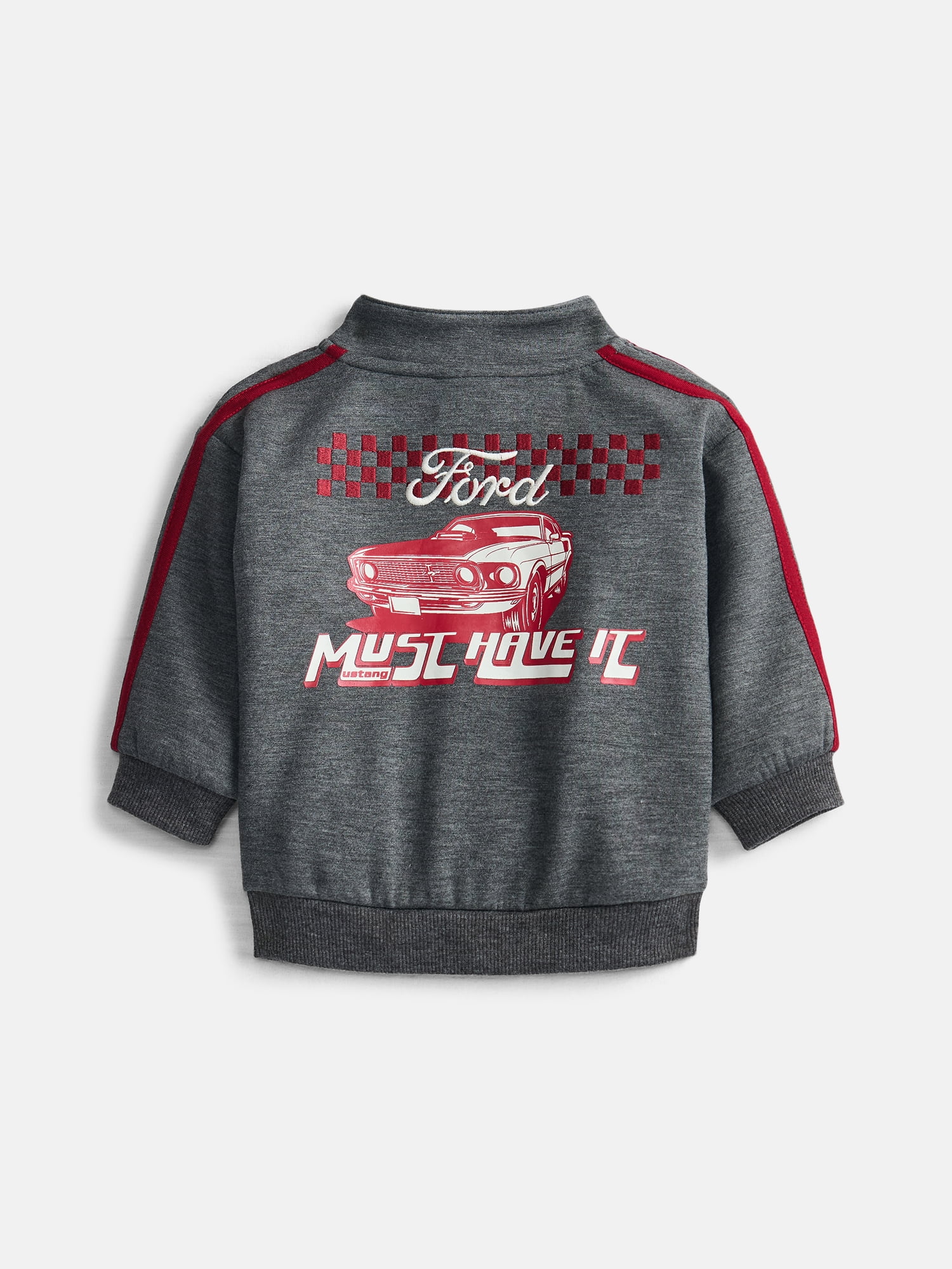 Ford Mustang Baby Boys Full Zip Tracksuit, 2-Piece, Sizes 0/3M-24M