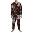 thumbnail image 3 of Goofa Majestic Red Dragon for 2-piece Loungewear Set Men’s Sleepwear Set Soft PJs Cozy loungewear Comfy Sleep Set Winter Pajamas-Medium, 3 of 7