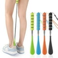 thumbnail image 1 of Calzador de acero inoxidable | Retráctil Extra Largo Ajustable 11.8-28 in | Mango antideslizante | Fácil almacenamiento para colgar | Para personas mayores, mujeres embarazadas, ayuda a la movilidad, 1 of 8