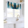 thumbnail image 3 of Valances for Windows Abstract Art Rod Pocket Cafe Window Treatments Valance Curtains for Kitchen Bathroom Laundry Basement Windows 60"x14", 3 of 9