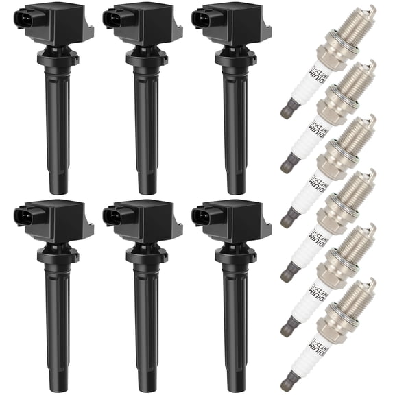 SCITOO 6 ignition coils with 6 iridium Spark Plugs for Suzuki 2006 2007 2008 Grand Vitara V6 2.7L 33400-65J00 C1728 UF-562