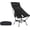 New Black 1 Pack, variant on Portable Camping Chairs for Adults, Adjustable Oversize Beach Chair Lawn Chair with High Back - Large Capacity, Heavy Duty (New Black)