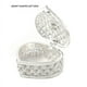 thumbnail image 5 of Joyero, , Adornos, Conjunto de Boda en Forma de Corazón, Caja de Regalo en Forma de Corazón, Regalo de Ceremonia para Novia, Joyería, Plata, 5 of 5