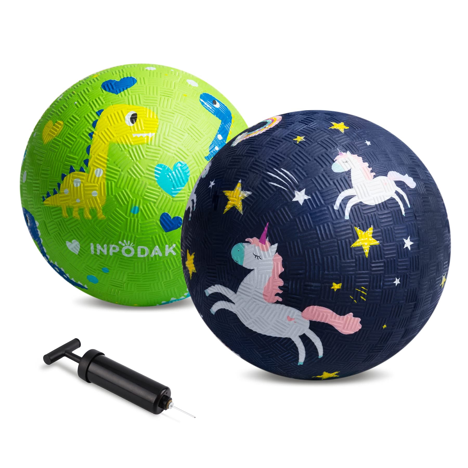 Pack of 2 Cartoon Playground Balls, Balls for Toddler 13, 5" & 8.5