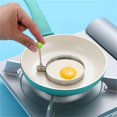 thumbnail image 5 of KDFWDM Egg Rings For Frying Eggs - Pancake Egg Molder, Heart Ring Star Shaped Molds Pancake Mold Round Egg Mold - Stainless Steel Ring Egg Fryer Mold, 5 of 5