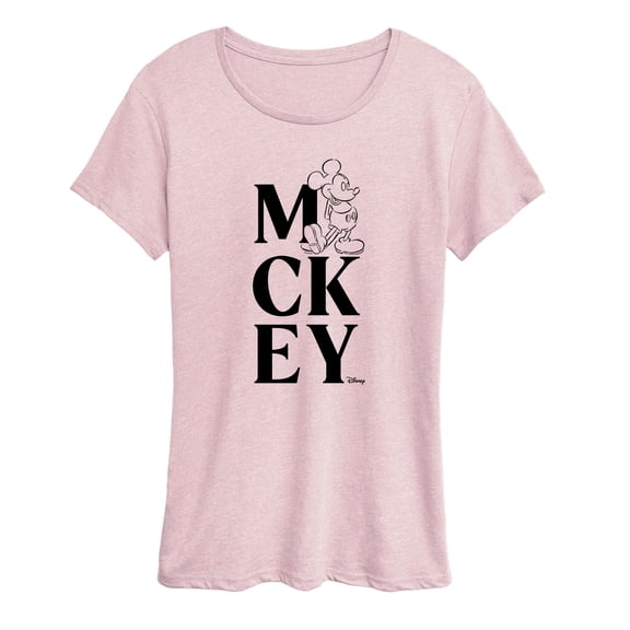 Disney - Standing Mickey - Women's Short Sleeve Graphic T-Shirt