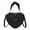 Black, variant on PU Leather Shoulder Bag for Women Small Heart Shape Crossbody Bag Change Purse