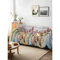 thumbnail image 3 of Easter Couch Cover, Retro Spring Bunny Eggs Tulip Farm Wooden Grain Sofa Cover Blanket for 3 Cushion Couch, Sectional Sofa Slipcover Furniture Protector for Living Room Bedroom 71''x134'', 3 of 9