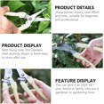 thumbnail image 4 of Stainless Steel Pruning Shears One Hand Pruner for Garden Branches Ivory White Straight Tip Hand Pruning Tool for Plant Trimming and Tree Cutting, 4 of 9
