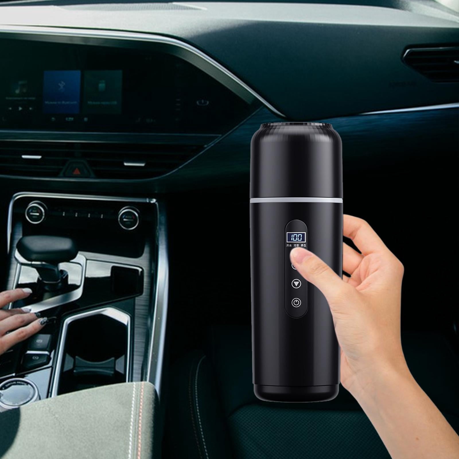 Fiocias Car Heating Travel Cup Car Electric Kettle Car Cup Warmer 12V/24V Car Heated Mug Style A