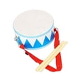 thumbnail image 1 of Tambor de mano de doble cara, bloques de madera de percusión, tambor de jazz con baquetas para azul, 1 of 9