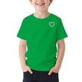 thumbnail image 5 of BLTIBY Girls Boys Short Sleeve T Shirts Kids Summer Tops Crewneck Cute Graphic Tees Fashion Casual Army Green 1-2Years, 5 of 8