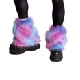 thumbnail image 1 of Txlixc Calentadores de piernas de invierno para mujeres, impresión de color sólido / tinte de corbata Txlixc moda, 1 of 2