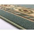 thumbnail image 3 of Southwestern Runner and Area Rug Printed Slip Skid Resistant Rubber Back 3 Color Options (Teal Blue, 4'11" x 6'7"), 3 of 4