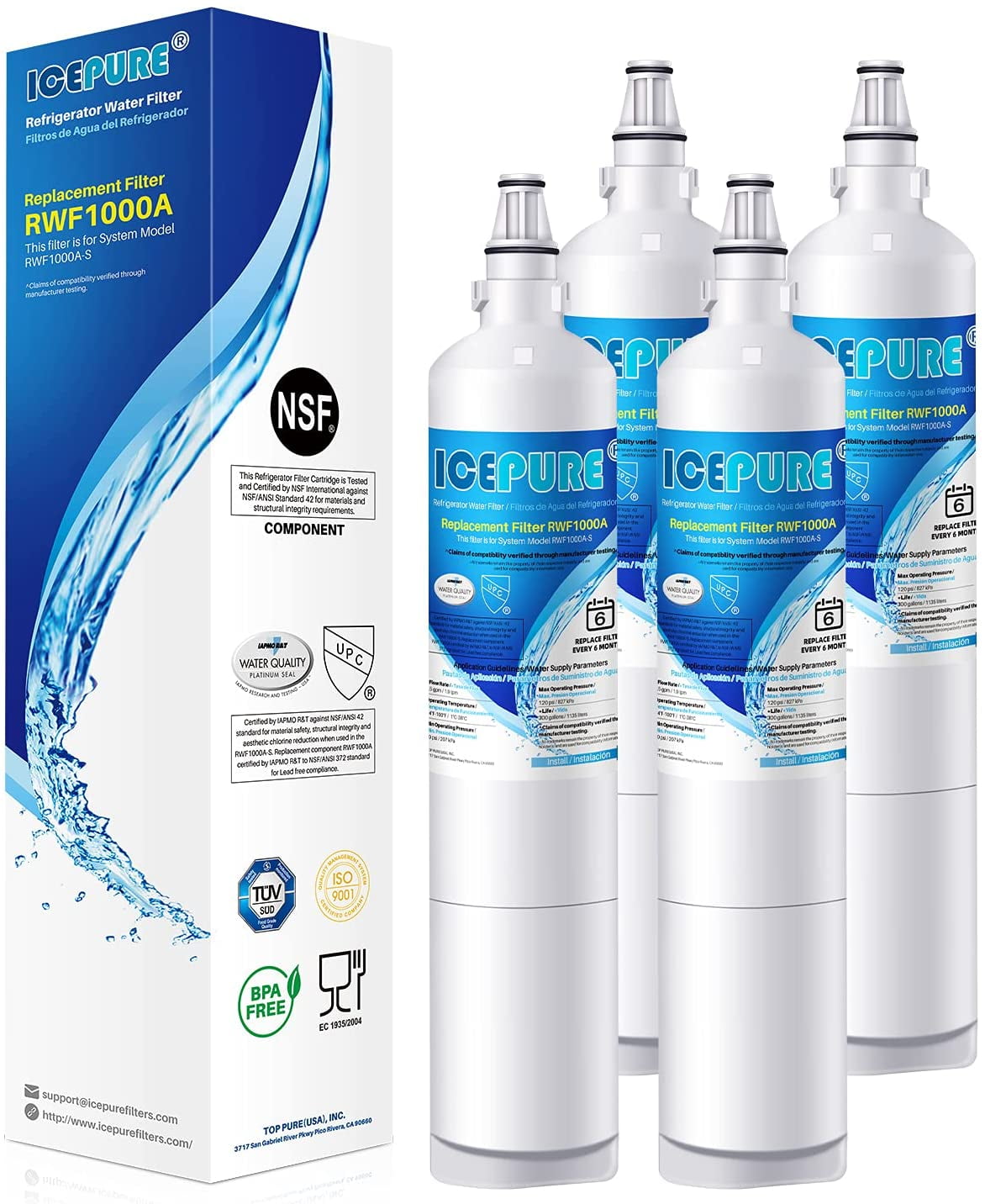 ICEPURE 9990 Replacement for LG LT600P, 5231JA2006A, 5231JA2006B