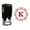 Red, variant on Printtoo Self Inking Office Stationary Octagon Celtic Swirl Frame Alphabet K Monogram R-40 Rubber Stamp-Violet