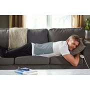 Sunbeam Heating Pad with Controller and 3 Heat Settings, 12 x 15 Blue Frost