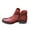 Red, variant on Women's Shoes Retro Solid Color Low Heel Zipper Fashion Short Leather Boots,Purple Size 9