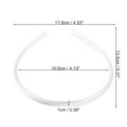 thumbnail image 3 of 1 Pc Classic Elegant Fabric Fine Hairband for Women for Girls 5.31"x4.53" White, 3 of 4