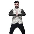 thumbnail image 2 of Atasi Floral Printed Wedding Jackets For Men Nehru Jacket Waist Coat For Festive Season-Small, 2 of 6