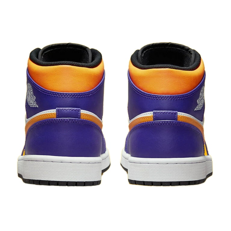 Nike Air Jordan 1 Mid Lakers Purple Yellow Taxi DQ8426-517 Men's