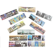 12 Set (New York City) Large Photo Souvenir Fridge Magnets with Classic Nyc Ny Souvenir Freedom Tower Empire State Building, Skylines, Statue of Liberty Designs 2 X 7 Inch – Pack of 12 Brand: 3QUZ