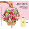 thumbnail image 3 of 3D Pop Up Flower Bouquet Card - Unique Floral Greeting Card for Birthday, Mother’s Day, Valentines Day, Appreciation, Get Well Soon-3d paper flower bouquet for all Occasions with Note Card & Envelope, 3 of 7