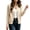 Beige, variant on Women Ribbed Knit Zip Up Jackets, Crew Neck Casual Fall Long Sleeve Cardigan Jackets Beige Size XL