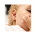 thumbnail image 3 of 925 Sterling Silver 4mm CZ Burst Kids Screw Back Earring Studs Toddler Girls, 3 of 8