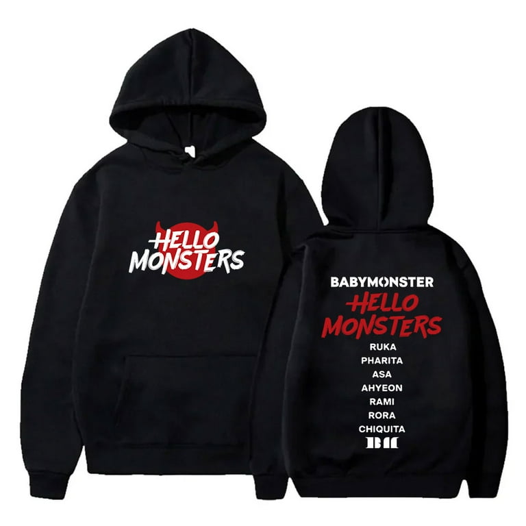 Kpop Babymonster Hello Monsters World Tour Merch Hoodies