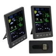 thumbnail image 4 of Weather Stations  Indoor Outdoor, Color Display Black 3 Channels Regulable Backlight Clock  High Accuracy Temperature Humidity Meter Home Weather Station Multiple Sensors With, 4 of 8