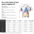 thumbnail image 5 of Disketp Autumn Funny Gnomes Hawaiian Shirts for Men,Mens Casual Short Sleeve Button Down Shirts Beach Shirt,XX-Large, 5 of 7