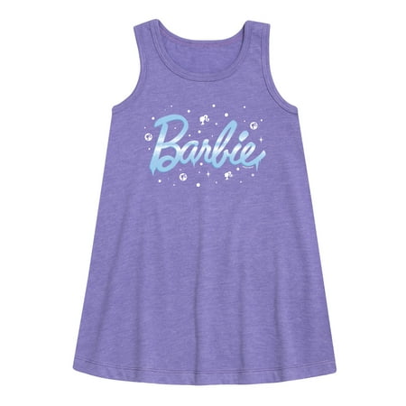 

Barbie - Winter Breeze - Icy - Snowflakes - Toddler and Youth Girls A-line Dress