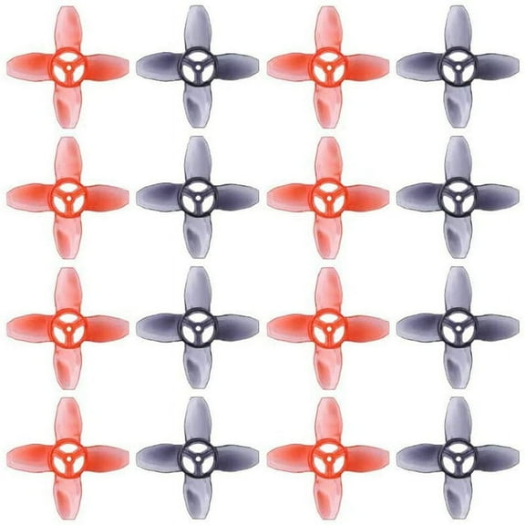 16Pcs for Avan Tinyhawk Turtlemode Propeller 40mm 4-Blade 1.5mm Hole,for 0802 Motor Indoor FPV Racing Drone