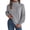 Gray, variant on Turtleneck Sweaters for Women Casual Long Sleeve Sweaters Loose Crewneck Knit Solid Pullover Sweater Jumper Tops for Girls Gray S