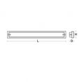 thumbnail image 2 of AFX Sinclair 39-inch Satin Nickel LED Vanity, White Shade, 2 of 2