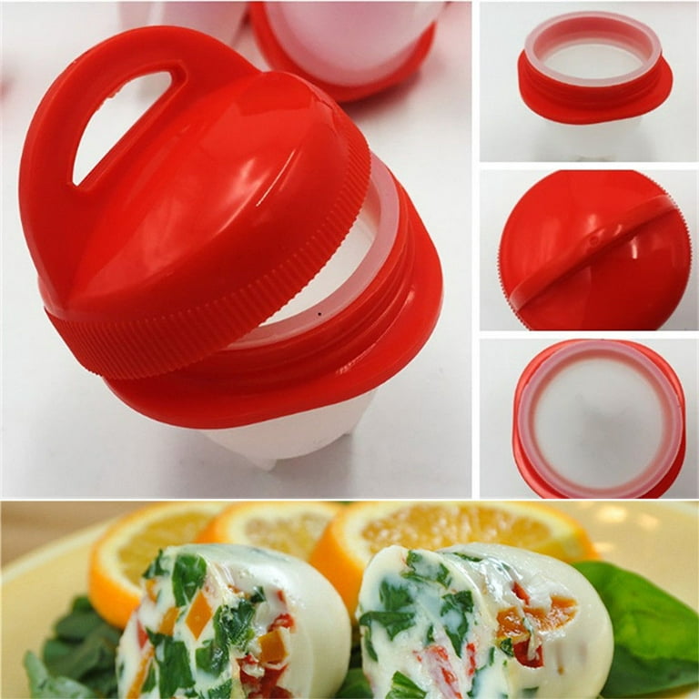 6pcs Set of Egglettes Maker Mold, Silicon Egg Boil Cup Hard Boiled Egg  Cooker Without Egg